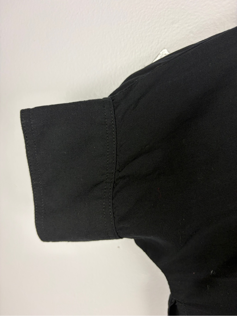 Lauren Ralph Lauren Black Oversized Batwing Dolman Shirt L/XL FLAW - Picture 8 of 16